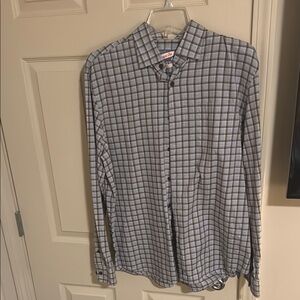 Men's Gray Checkered Shirt